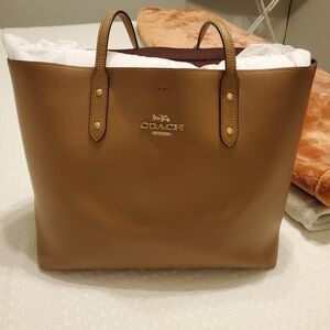 Coach Brown Leather Tote Bag